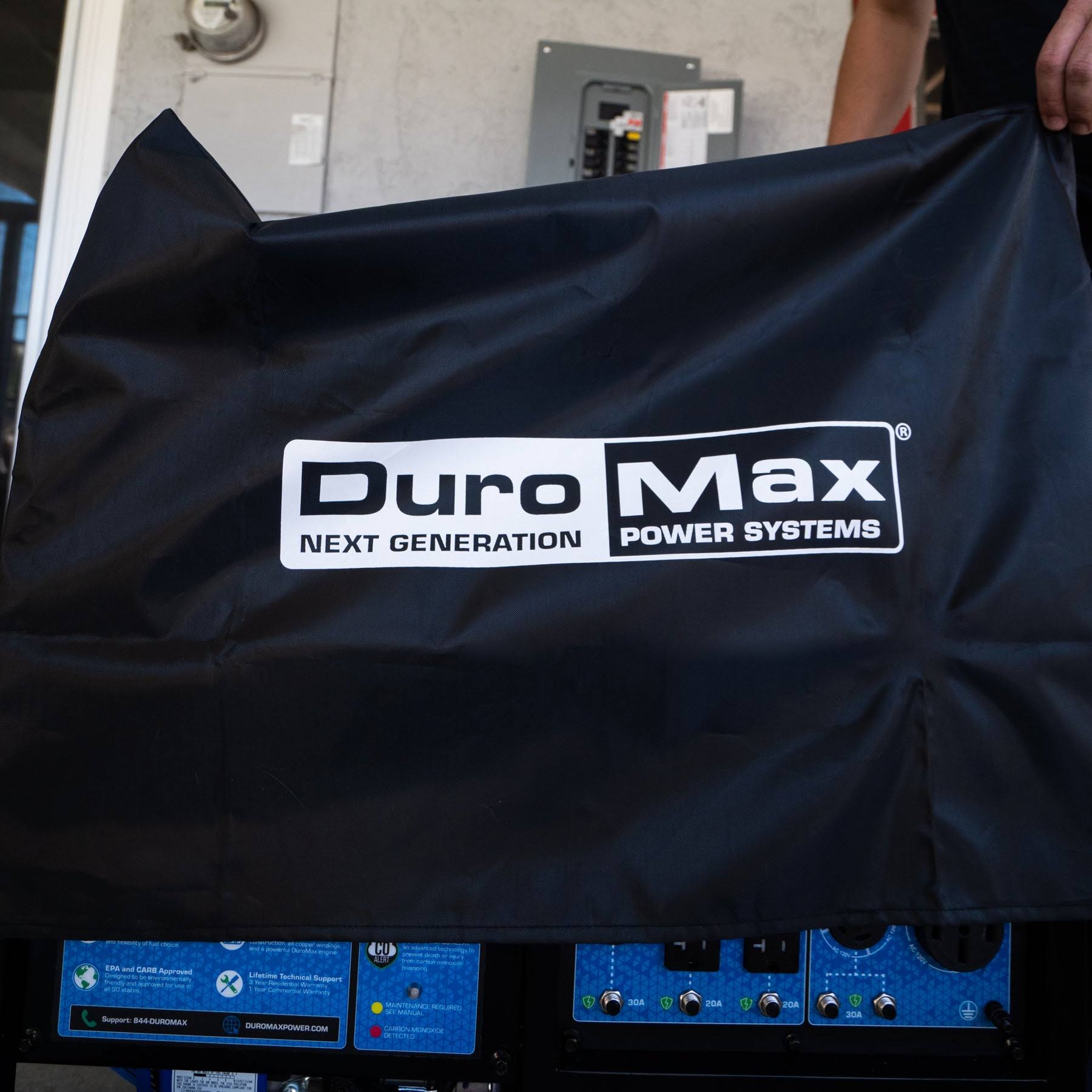 DuroMax Weather Resistant Portable Generator Dust Guard Cover, large