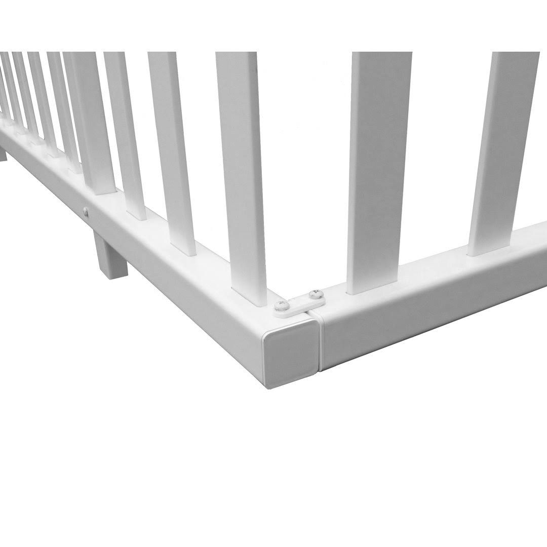 Zippity Outdoor Madison No-Dig Vinyl Picket Garden Fence Panel, White- 2 count