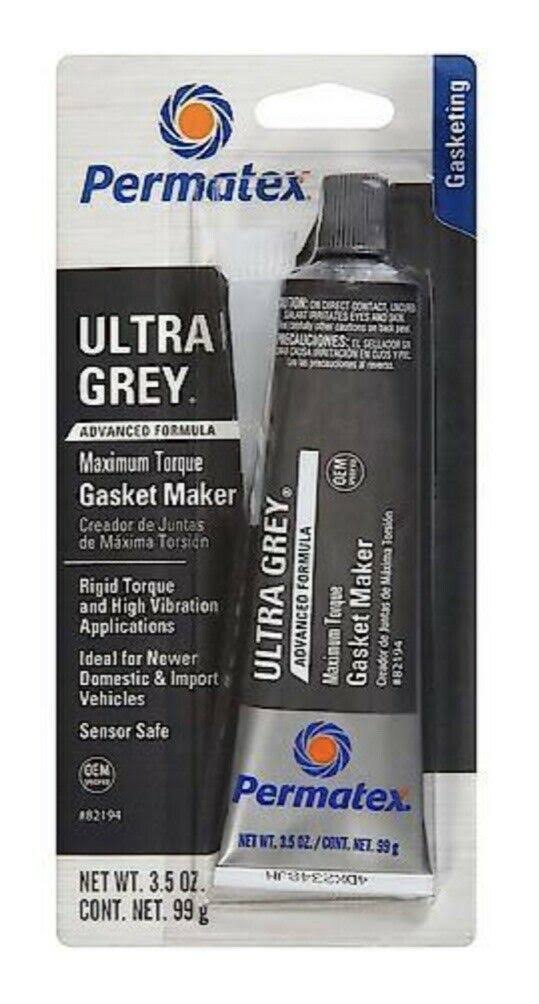 Permatex Oil Resistance High Torque Gasket Maker, Ultra Gray- 3.5 oz tube