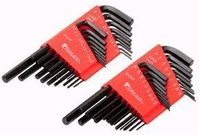 Pittsburgh SAE & Metric Long Reach Hex Key Set, 36 Piece