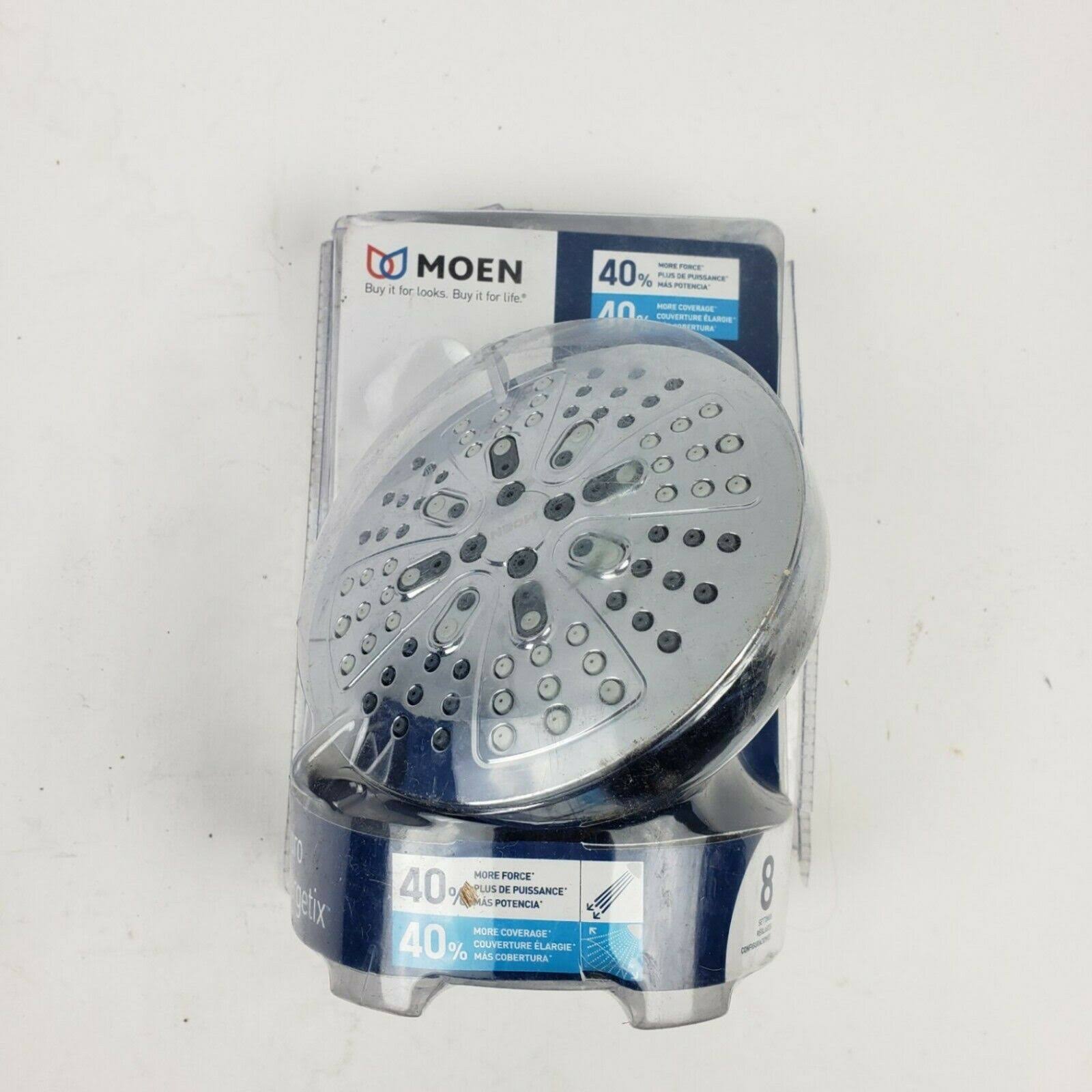 Moen HydroEnergetix 8-Spray 5 in. Showerhead in Chrome