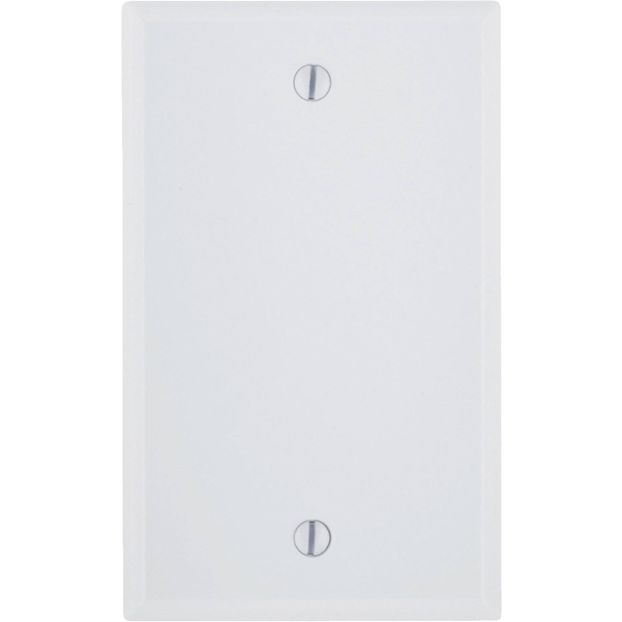 Leviton Thermoset Blank Wall Plate, White
