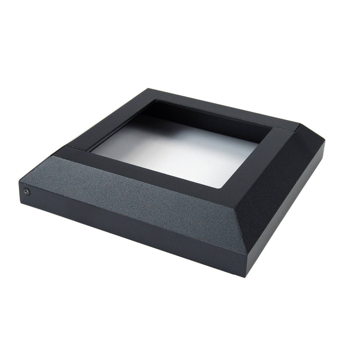 Accents Post Base Cover by Fortress- Black Sand- 5 in