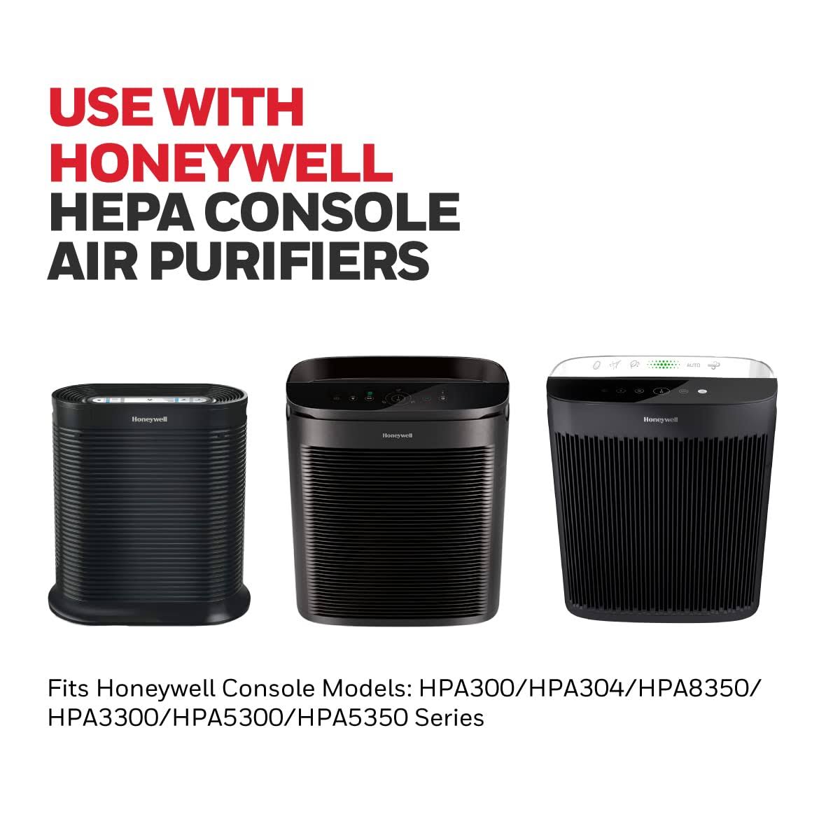 Honeywell True HEPA Filter Value Combo Pack for HPA300 Series Air Purifier, Gre