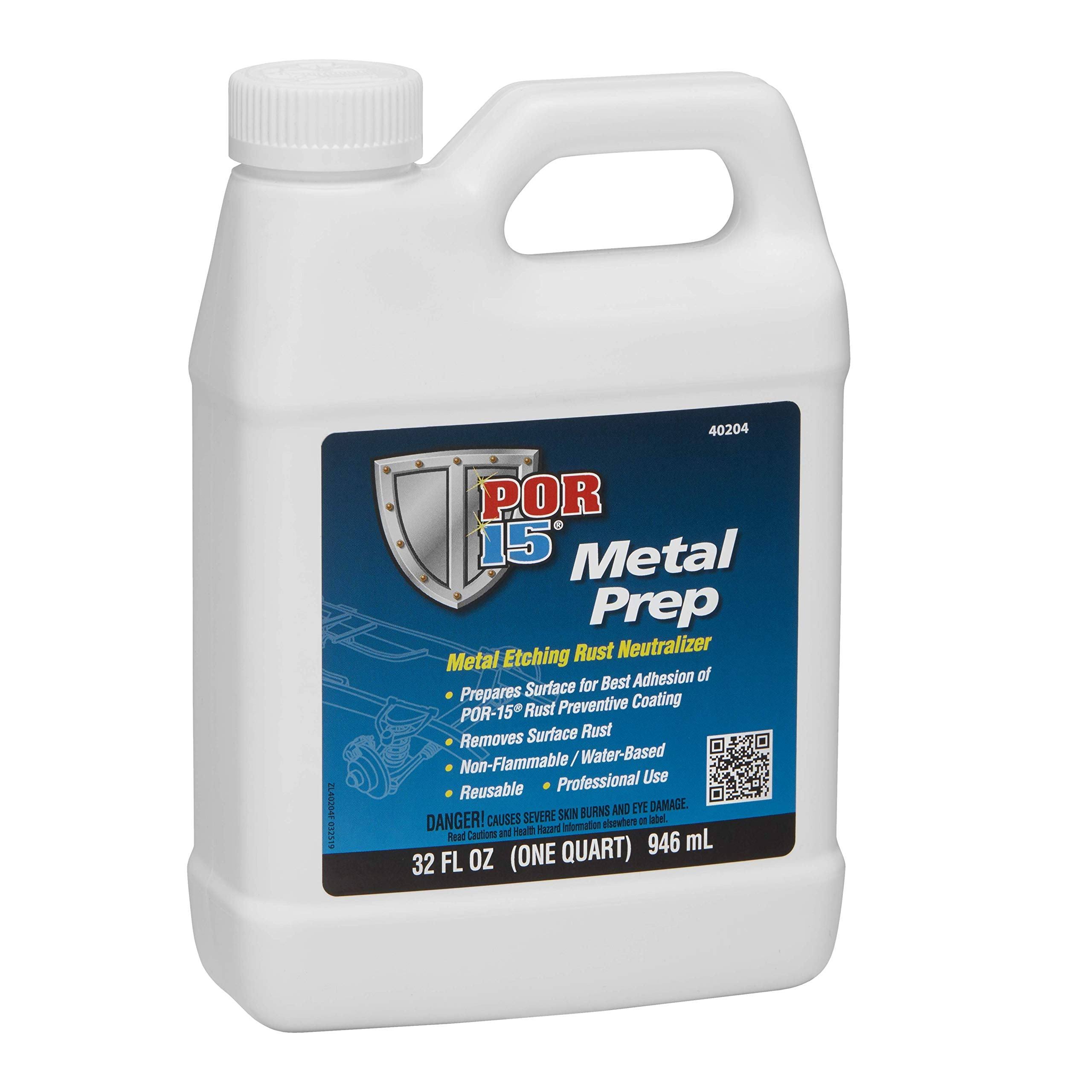 Absolute Coatings (POR15) Metal Prep- Quart 40204, Clear