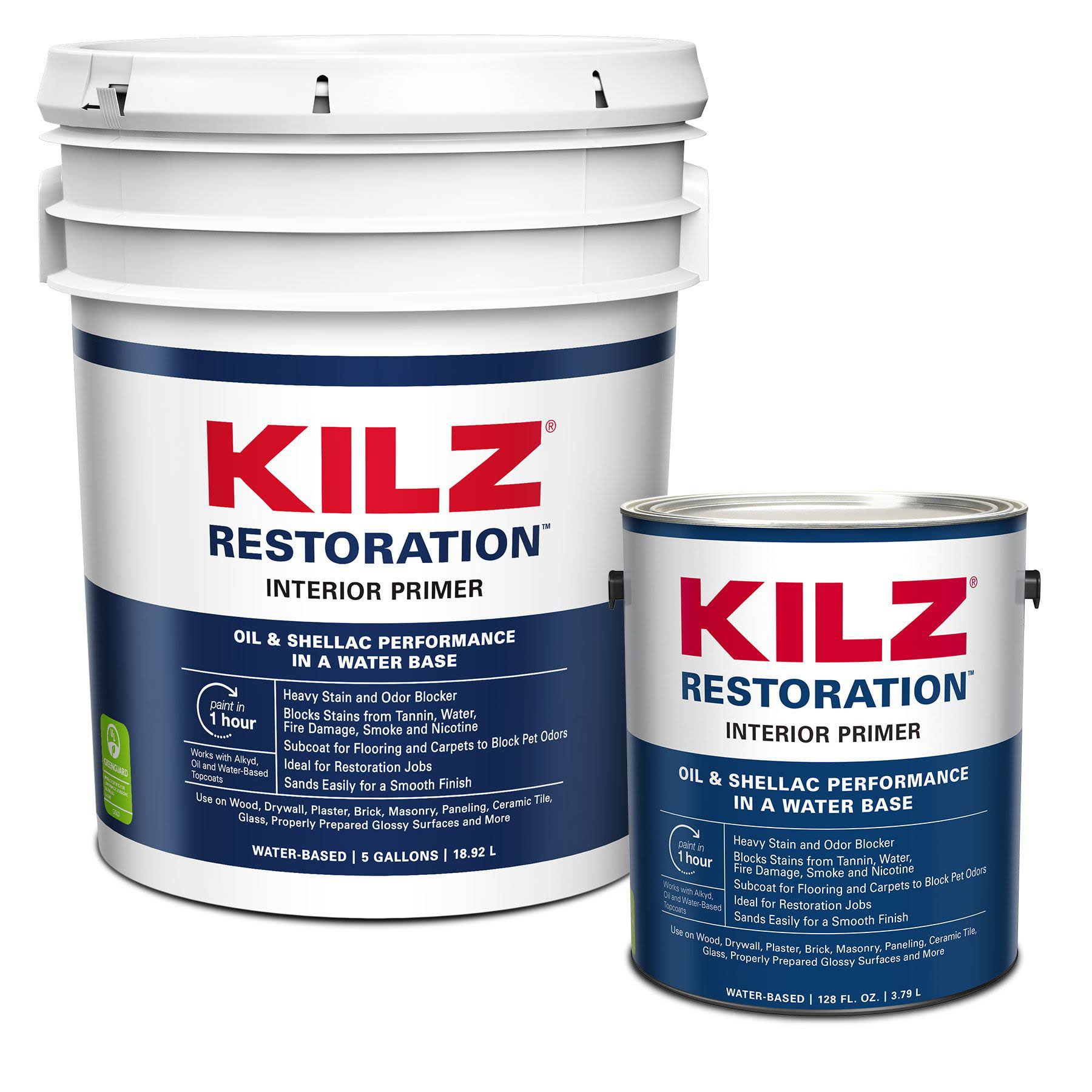 Kilz Max Water-Based Primer, Interior, White, 1 Gallon