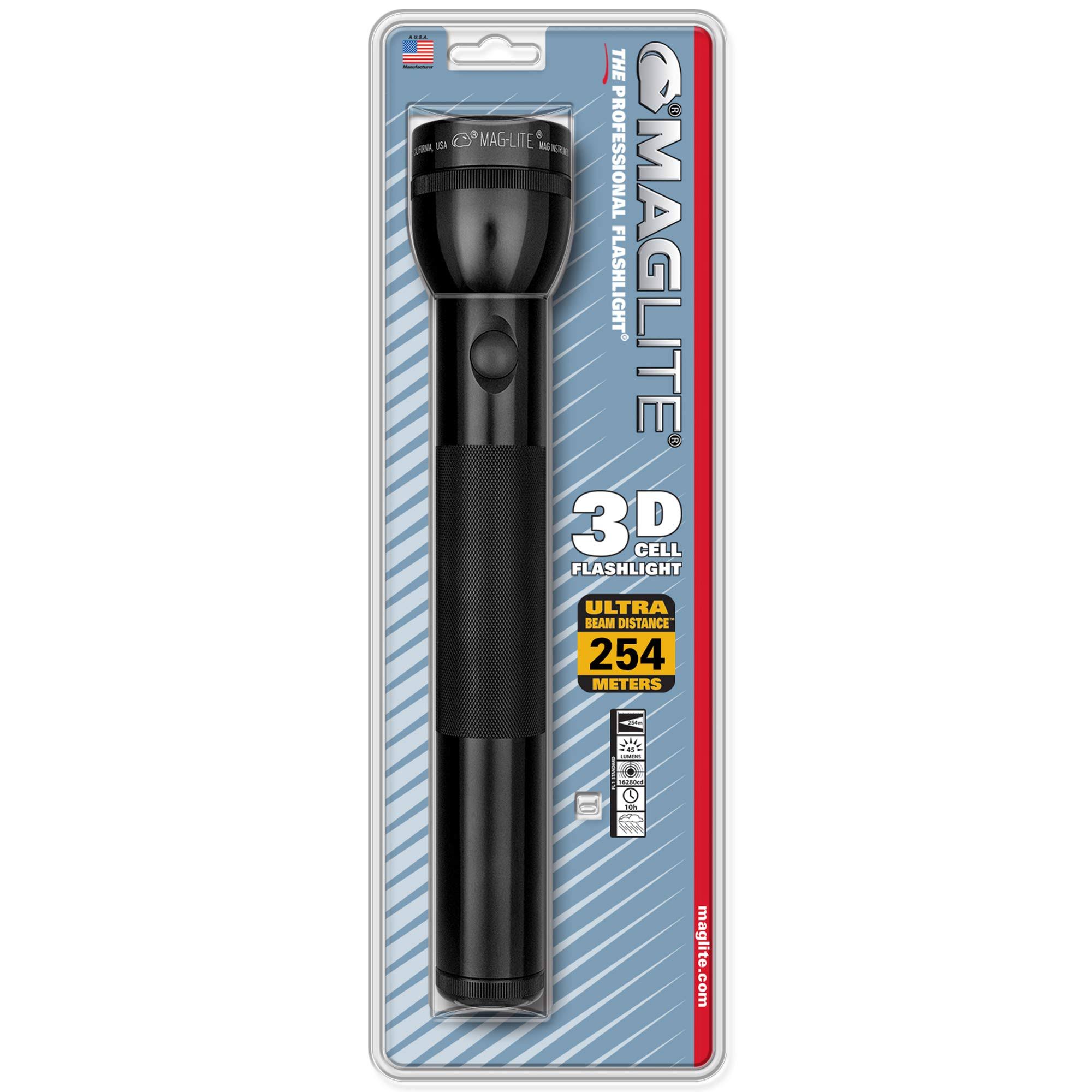 Maglite 3 D Cell Flashlight, Black