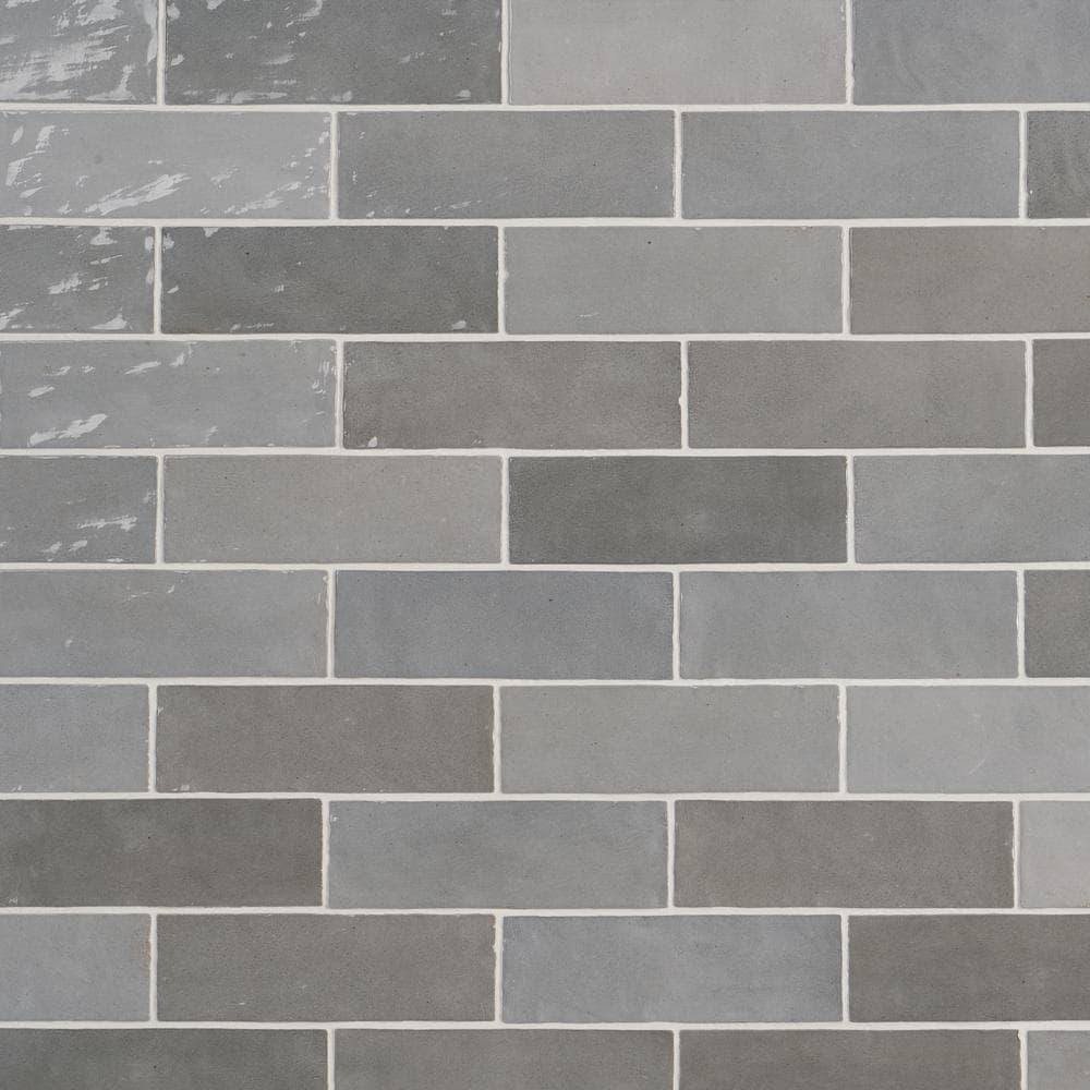 Ivy Hill Tile Kingston Gray 3 in. x 8 in. Polished Ceramic Wall Tile (5.38 Sq. ft./Case)
