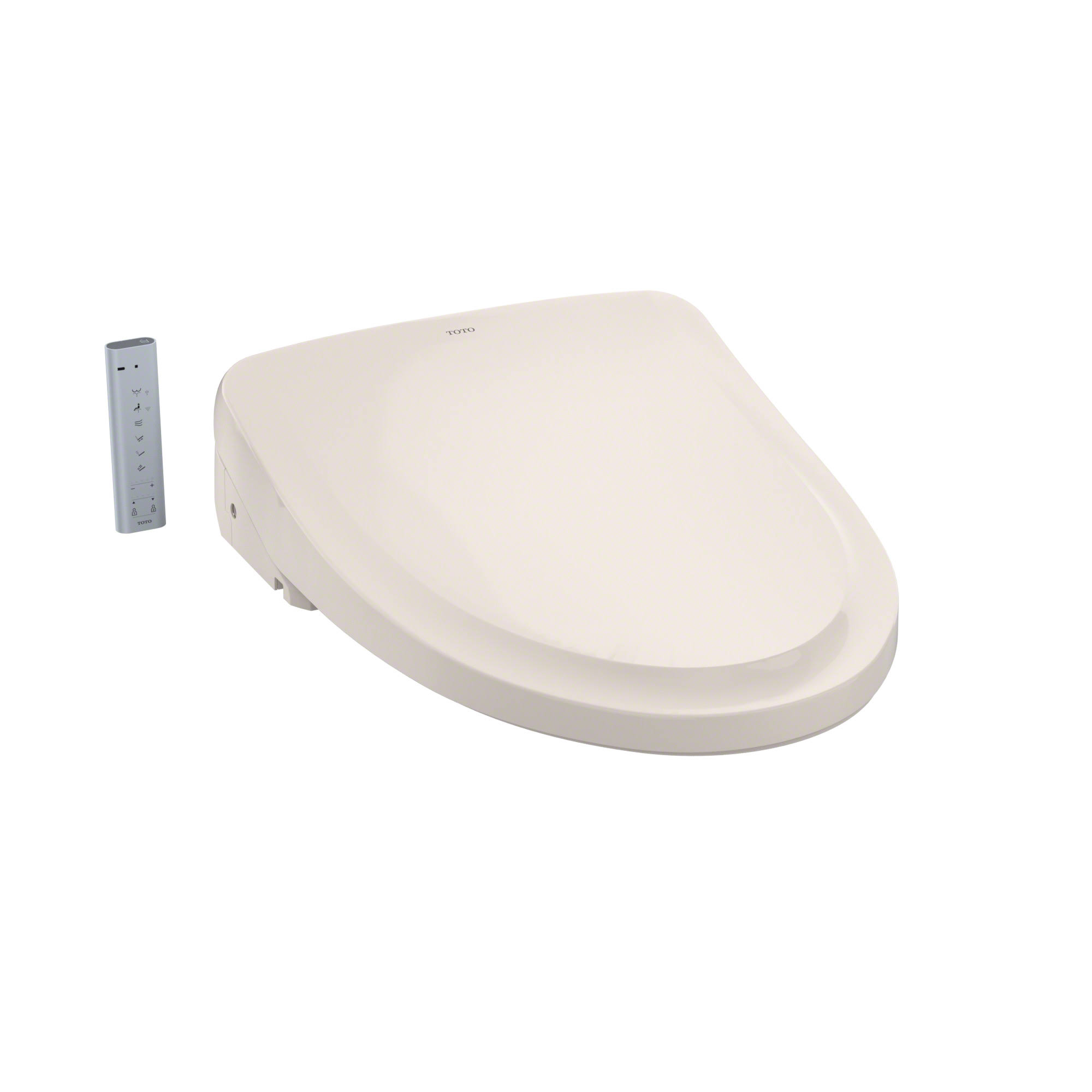 Toto- SW3054#12- Washlet S550e Elongated Bidet Toilet Seat with Auto Open and Close Classic Lid and Ewater+, Sedona Beige