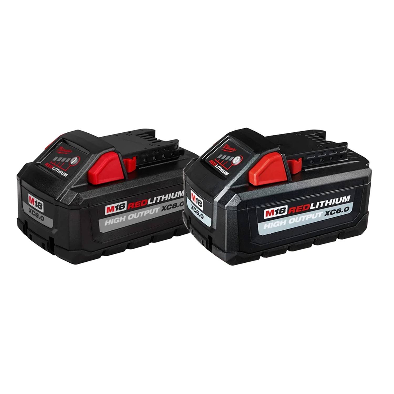 Milwaukee 48-11-1868 M18 REDLITHIUM High Output XC6.0 & XC8.0 Batteries