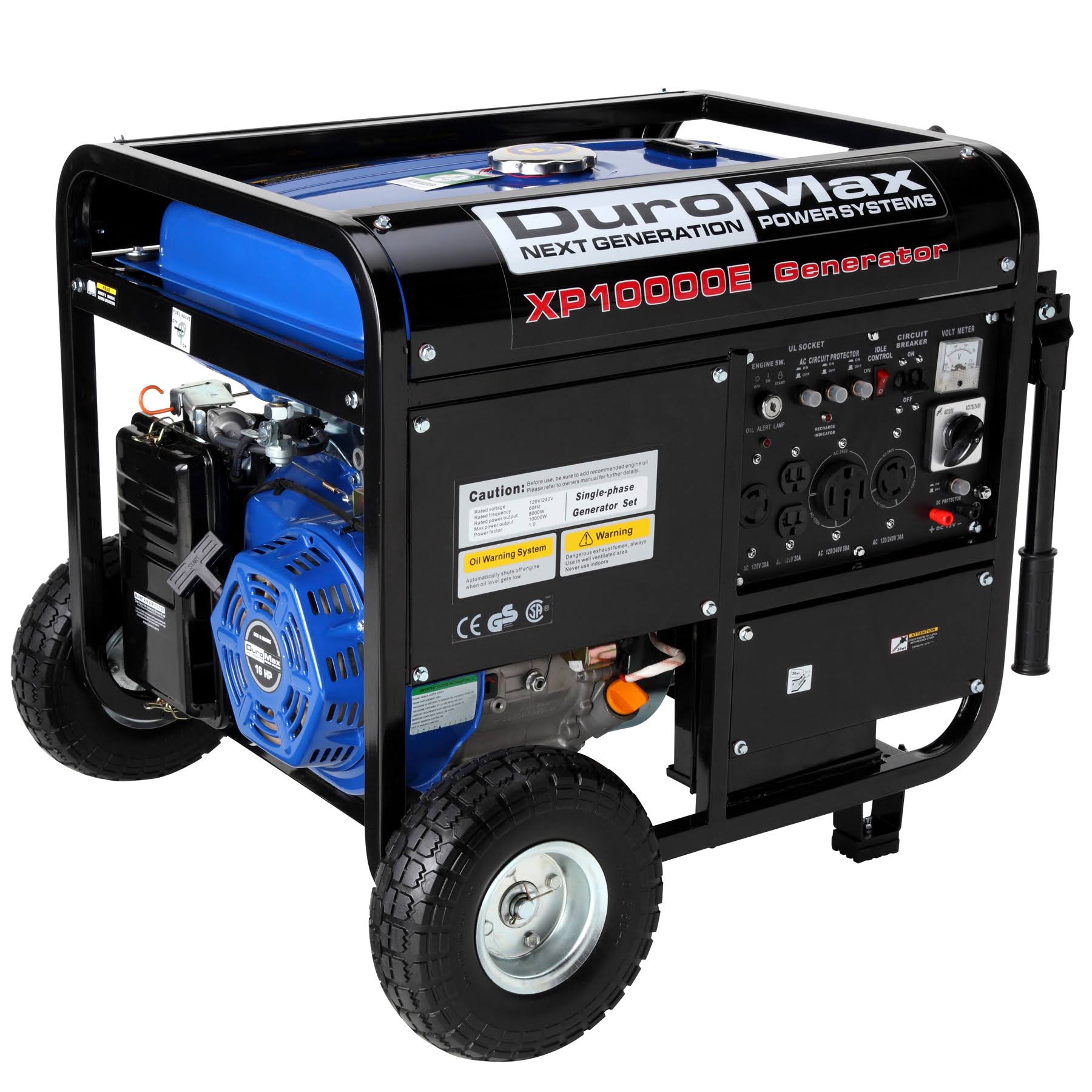 DuroMax 10,000W Portable Gas Power Camping RV Generator, XP10000E