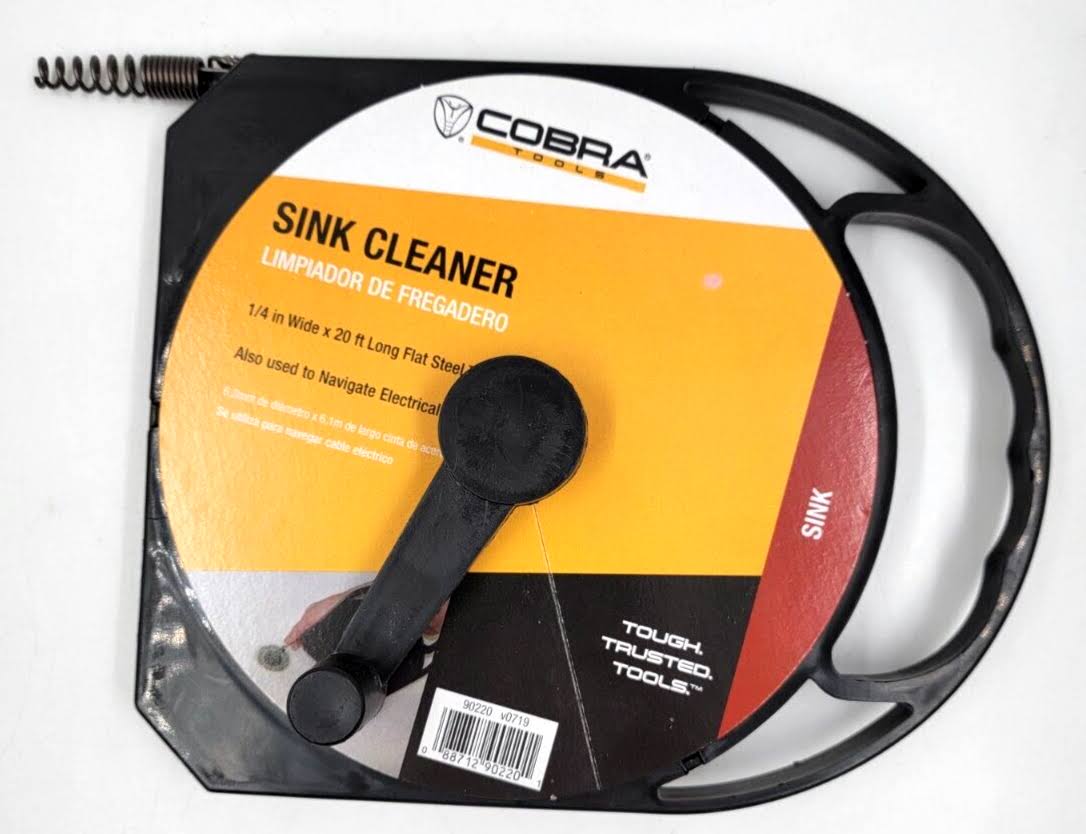 Cobra Tools Sink Cleaner, 1/4 Inches x 20 Feet