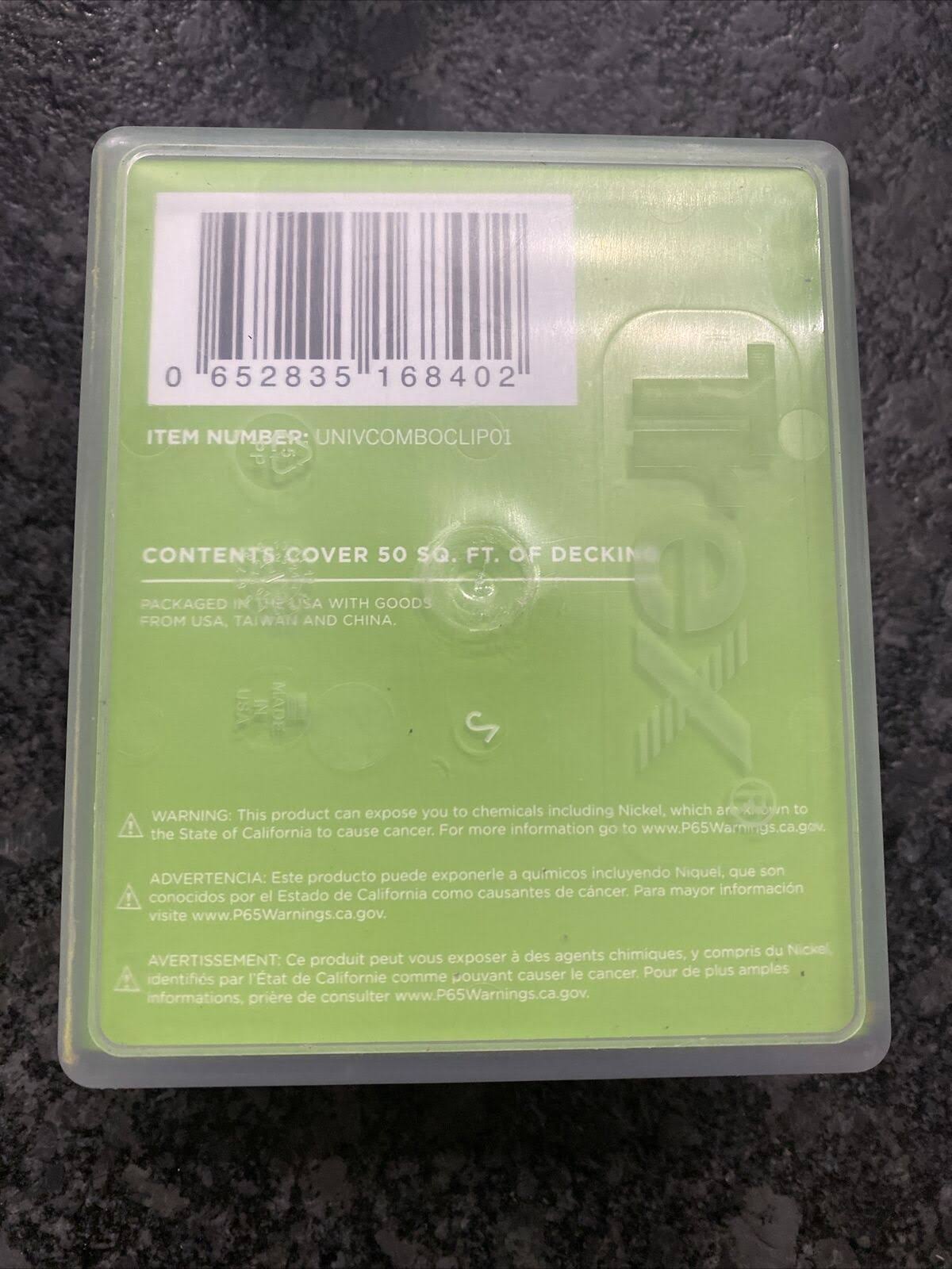 Trex Hideaway Hidden Fasteners Universal Fastener Combination Pack