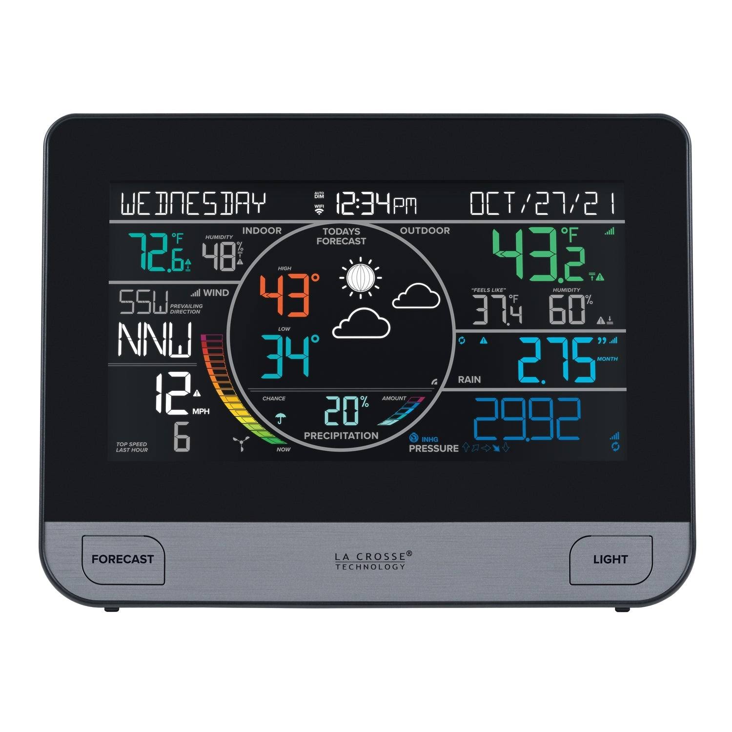 La Crosse Technology Complete Personal Remote Monitoring Wi-Fi Weather Station- V61 (C75716)