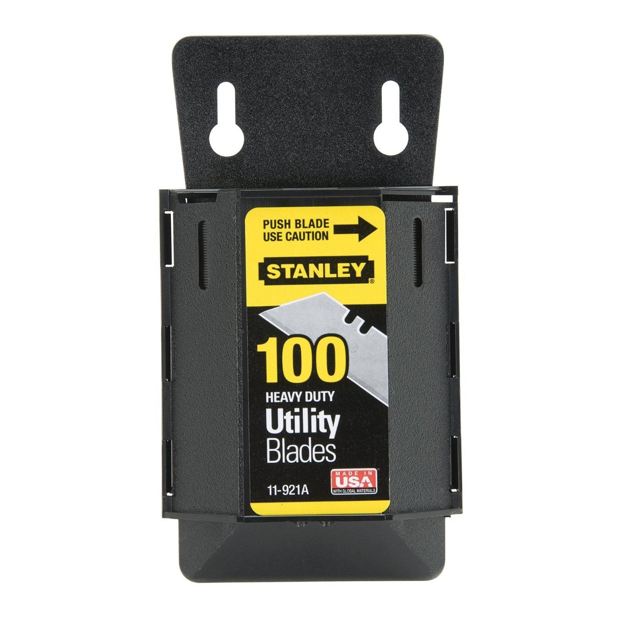 Stanley Heavy Duty Utility Blades with Dispenser- 100 count