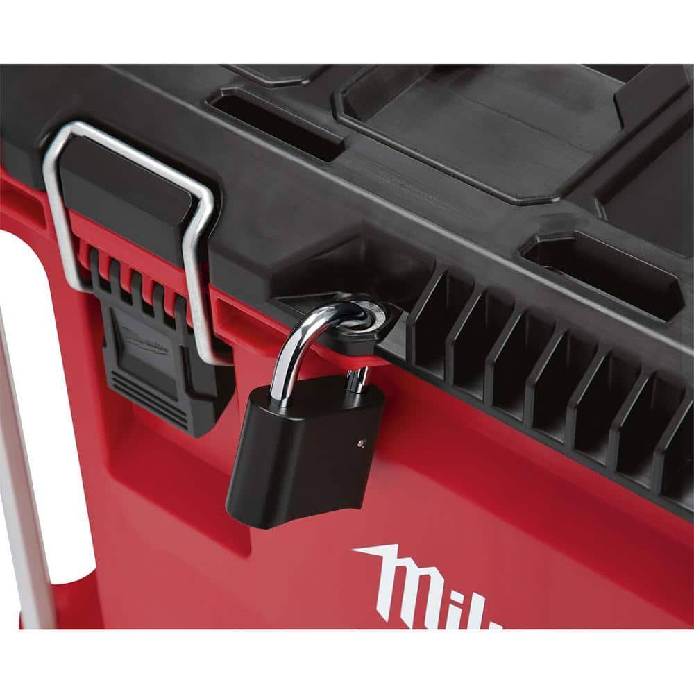 Milwaukee PACKOUT 22 in. Rolling Tool Box and 19 in. Tool Tray, Red