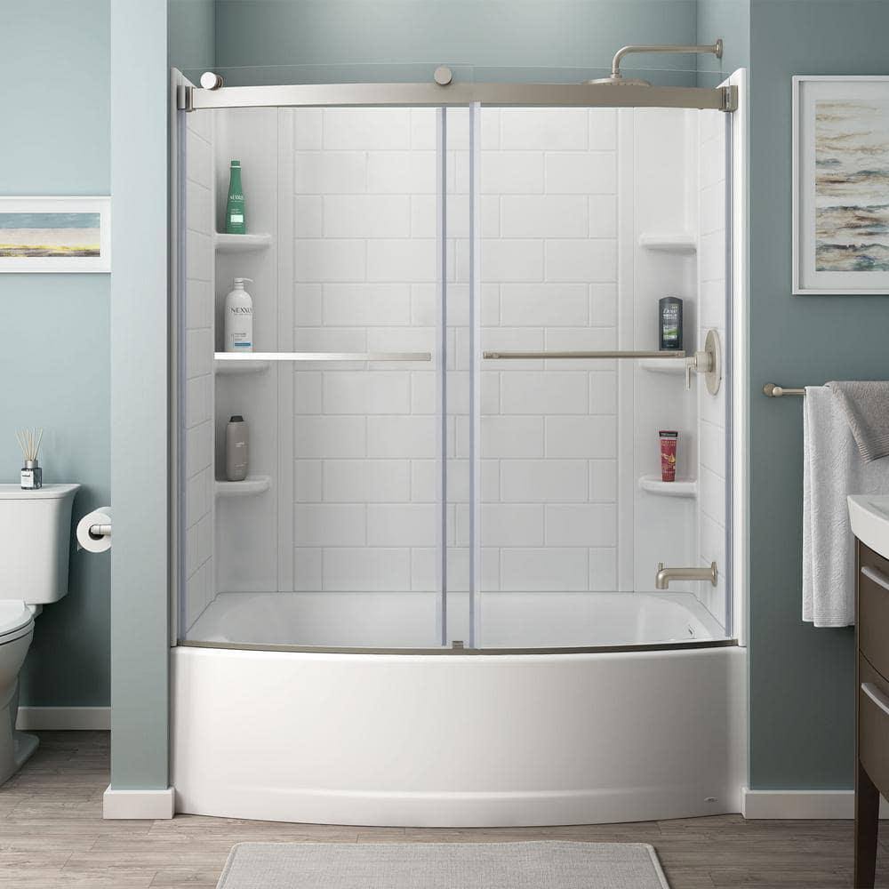 American Standard Ovation Curve 60 in. x 30 in. Soaking Bathtub with Right Hand Drain in Arctic White