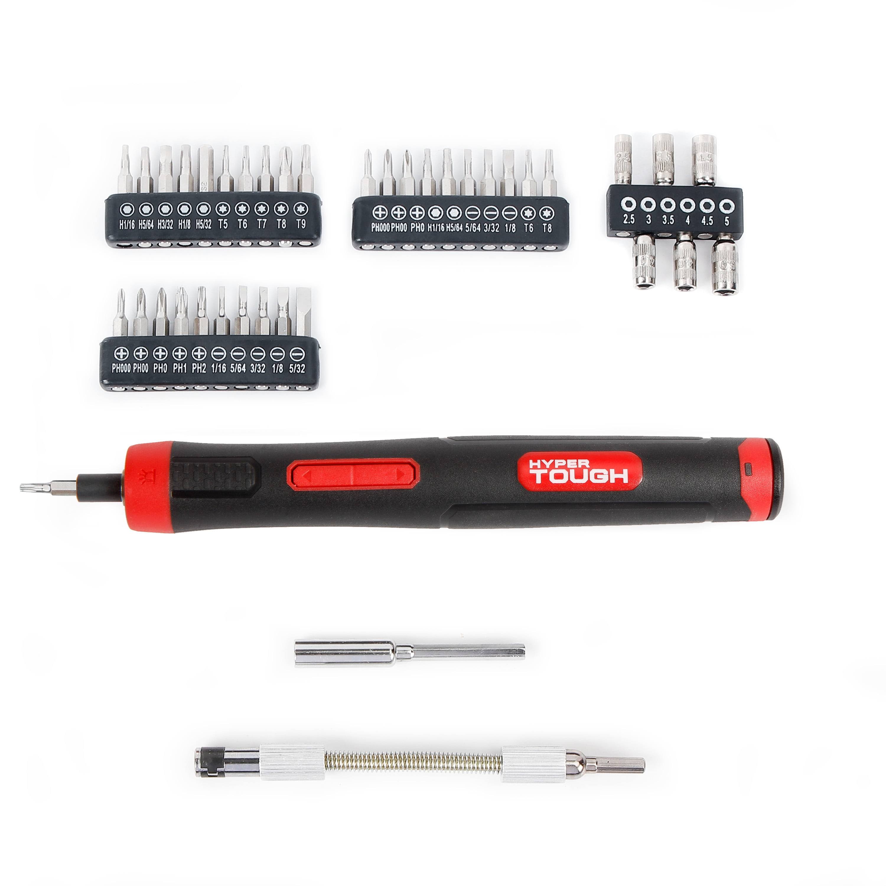 Hyper Tough 4 Volts 45-Piece Rechargeable Precision Screwdriver Set