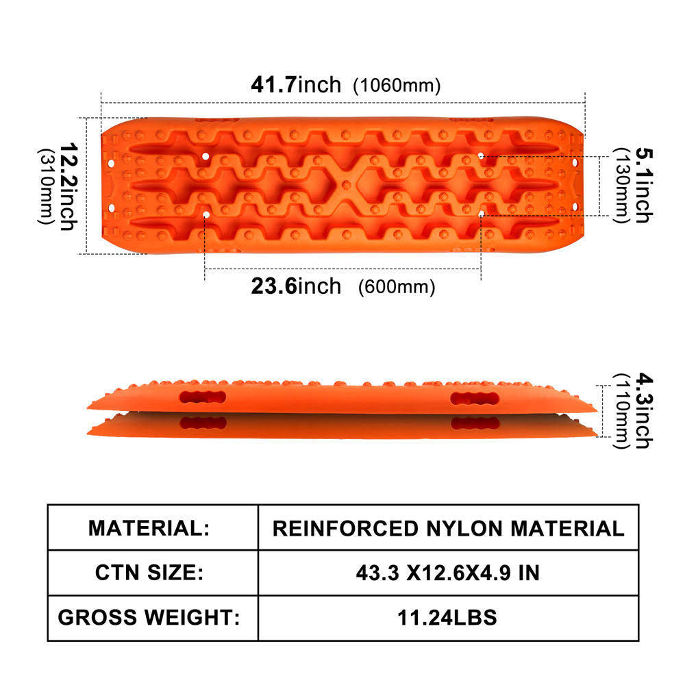 X-BULL Recovery Traction Tracks Gen3 Sand-Mud-Snow Tire Ladder Black