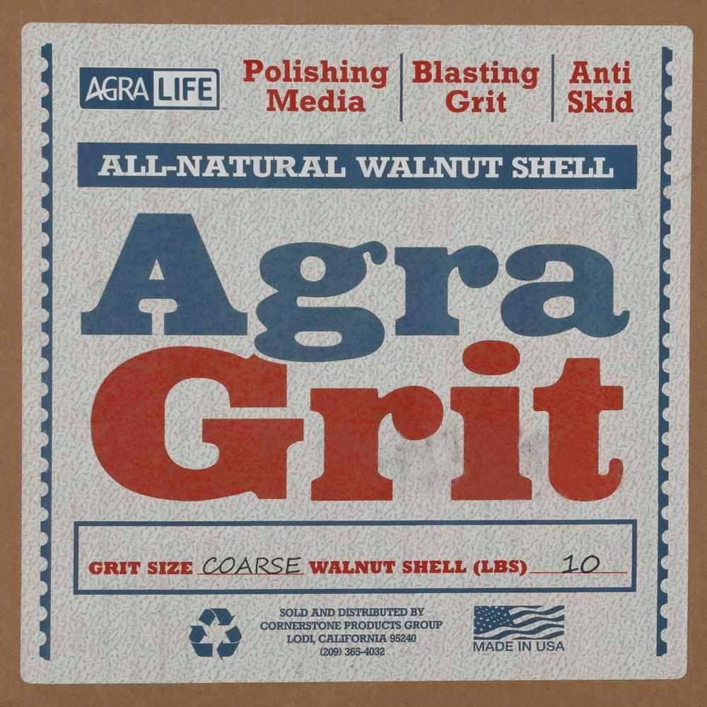 Agra Grit BGC10 Walnut Shell Sandblasting Coarse Grit (10 lb. per Box)