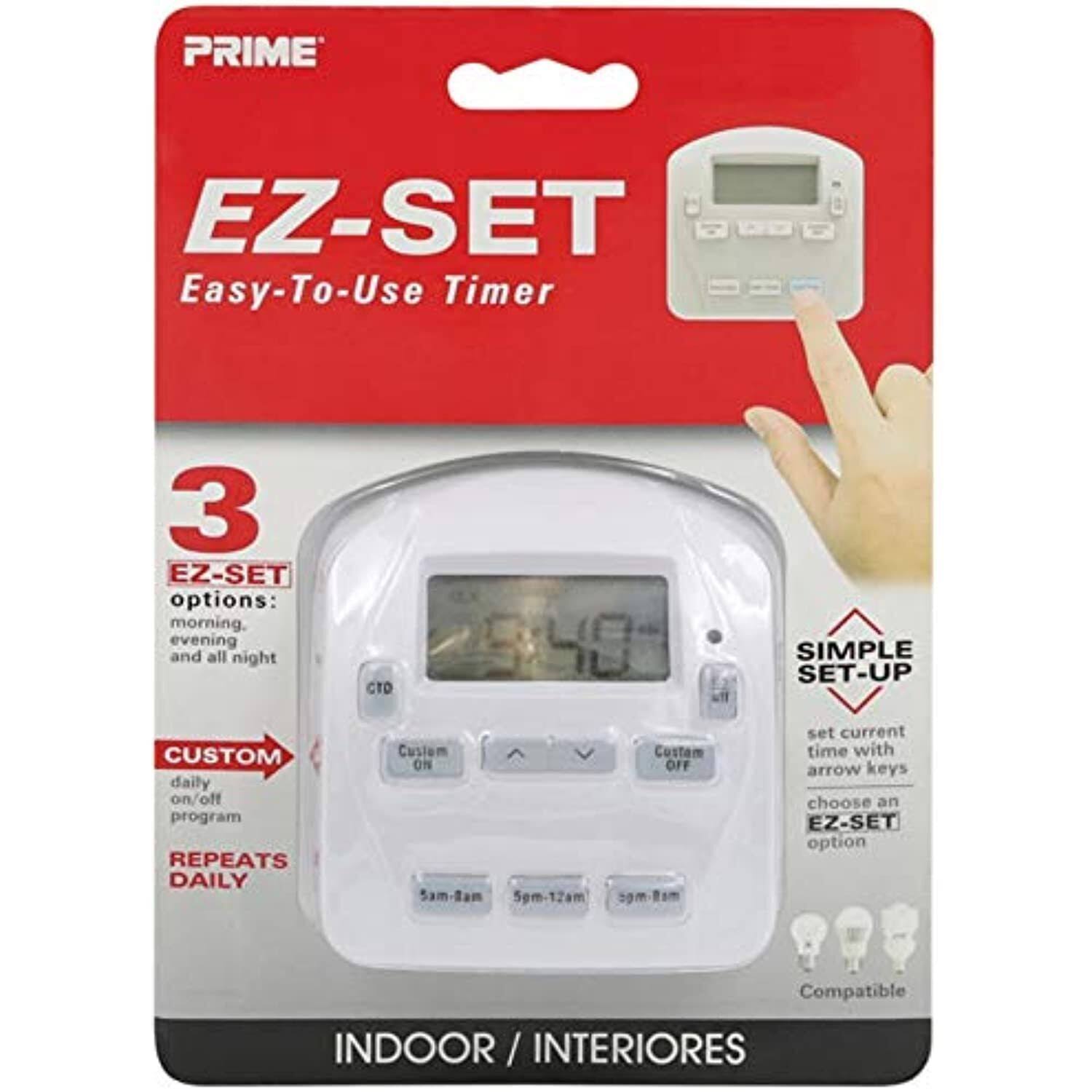 Prime Timer, E-Z Set, Indoor