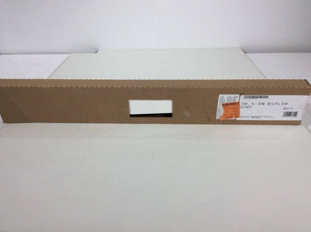 30-1/2 in. Cultured Marble Backsplash in White