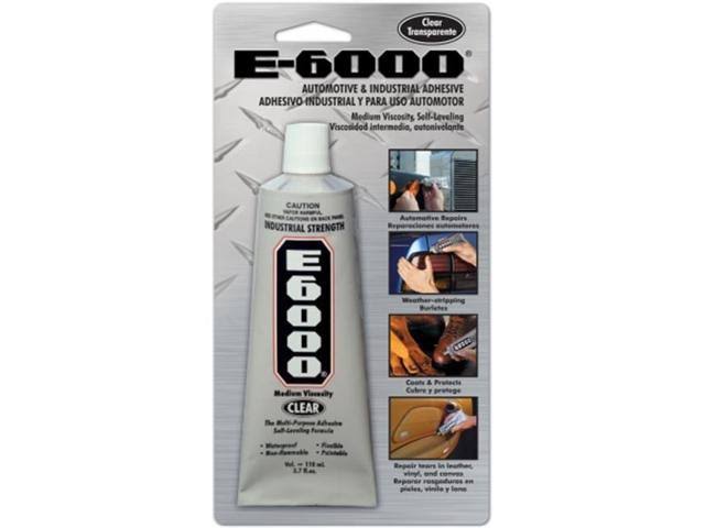 E-6000 Automotive and Industrial Adhesive- 3.7 oz tube