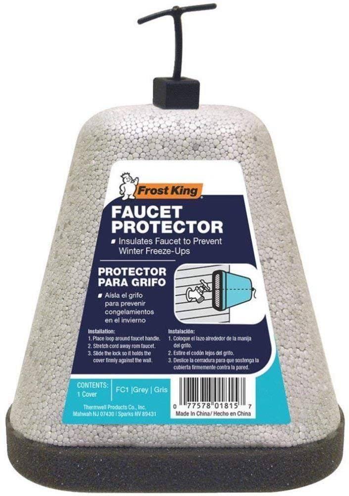 Frost King FC1 Outdoor Foam Faucet Cover, to Prevent Freeze (2 Pack)
