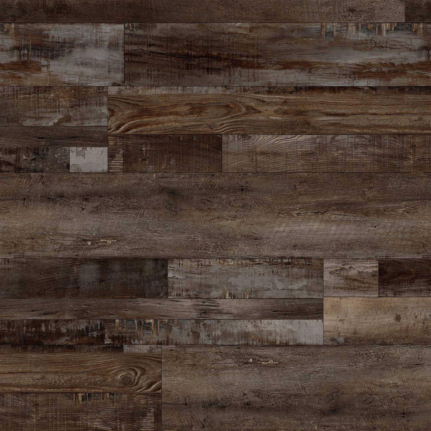 A&A Surfaces HD-LVR5012-0023 Heritage Driftwood 7 in. W x 48 in. L Rigid Core Luxury Vinyl Plank Flooring (19.02 Sq. ft./Case)