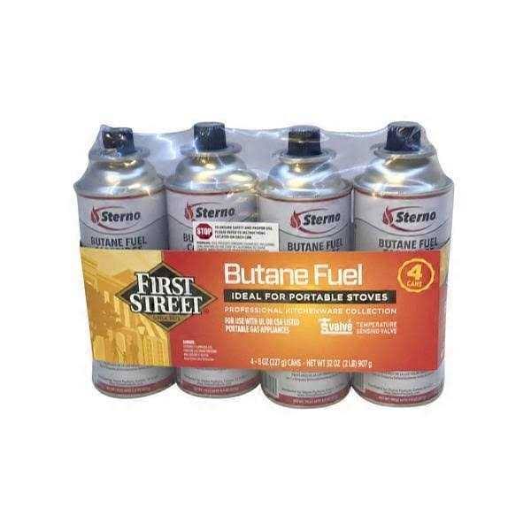 First Street Butane Fuel- 4 pack, 8 oz cans