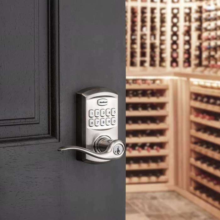 Kwikset 917 SmartCode Electronic Tustin Lever Satin Nickel