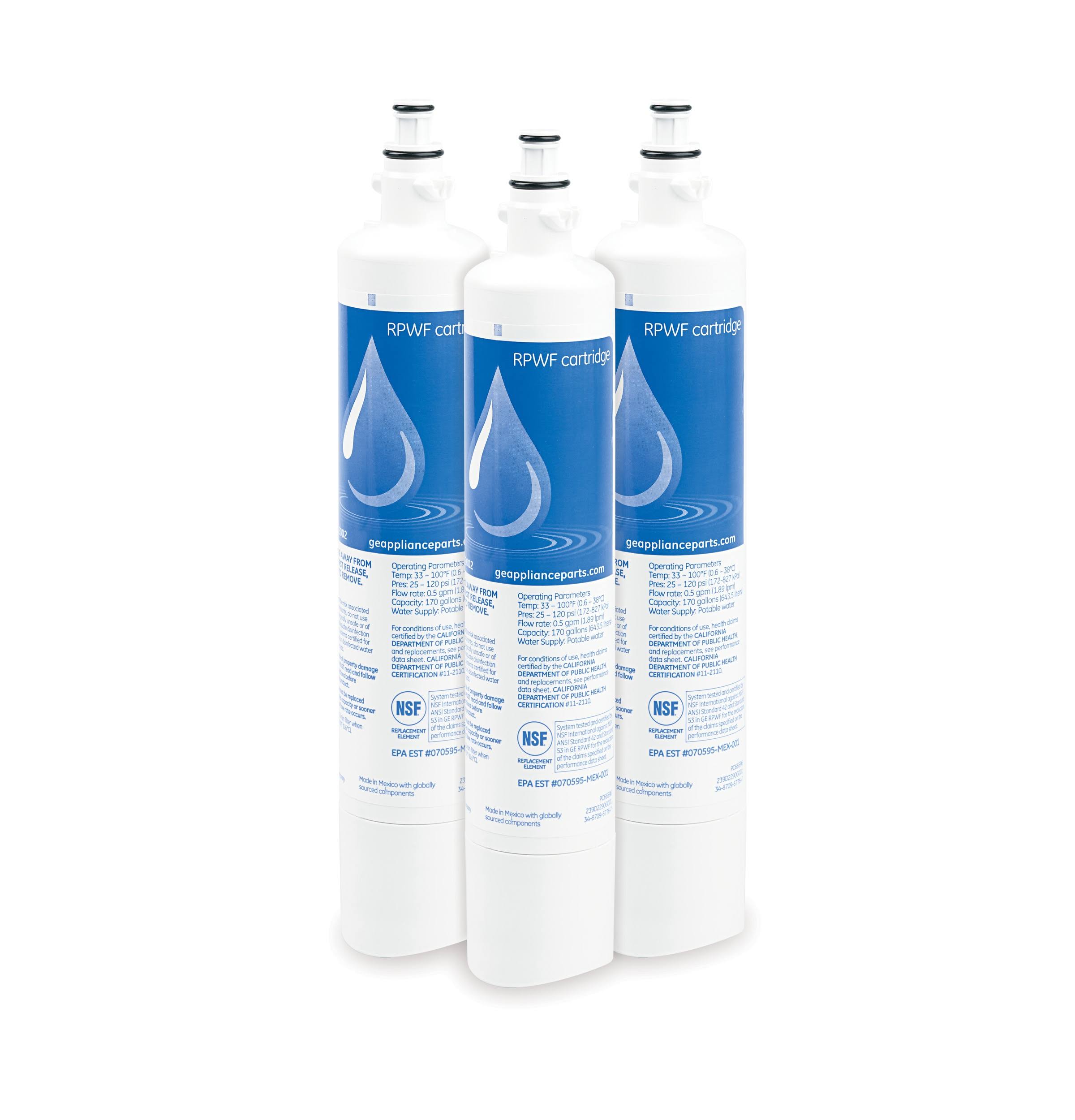 GE RPWF3PK Refrigerator Water Filter- 3 Pack