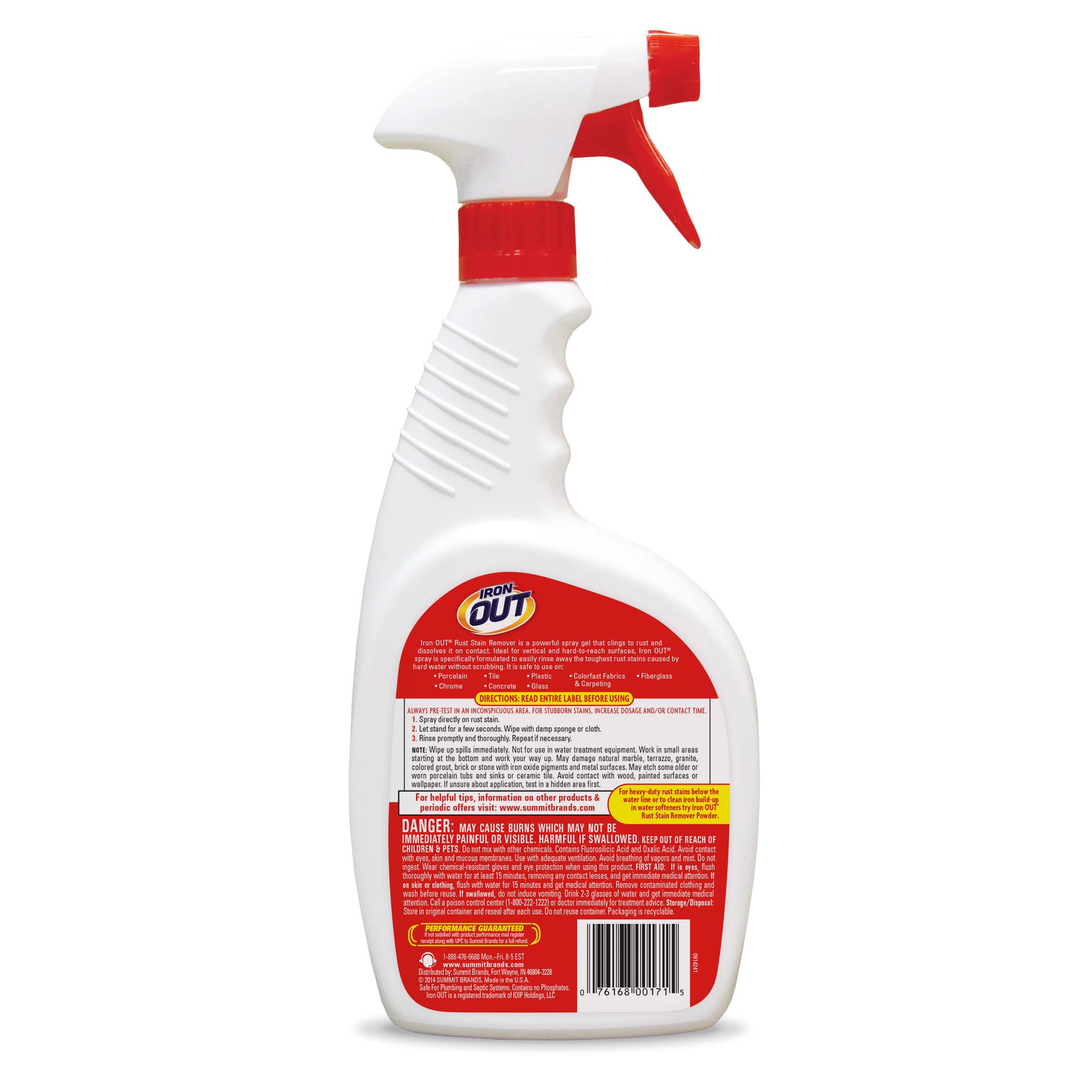 Iron Out Rust Stain Remover, Liquid Spray 24 fl. oz.