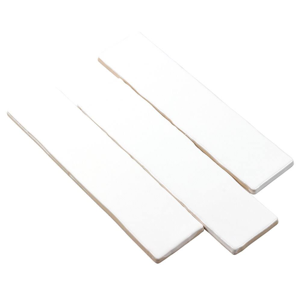 Boutique Ceramic Boutique Crafted White 3-in x 12-in Glazed Ceramic Subway Wall Tile (0.24-sq. ft/ Piece) | LWBOUT0312WHITE