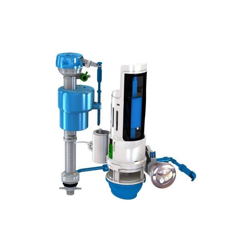 Danco HYR460 HydroRight HyrdroRight Universal Water-Saving Toilet Repair Kit with Dual Flush Valve Push Btton Handle White