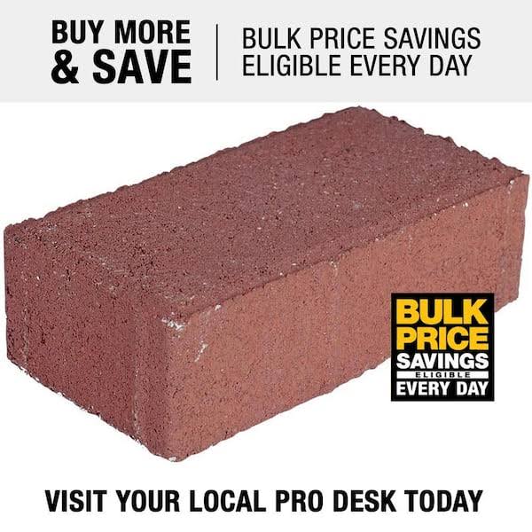 Pavestone Holland 7.87 in. L x 3.94 in. W x 2.36 in. H 60 mm Red Concrete Paver (480-Piece/103 Sq. ft./pallet), Salisbury Blend
