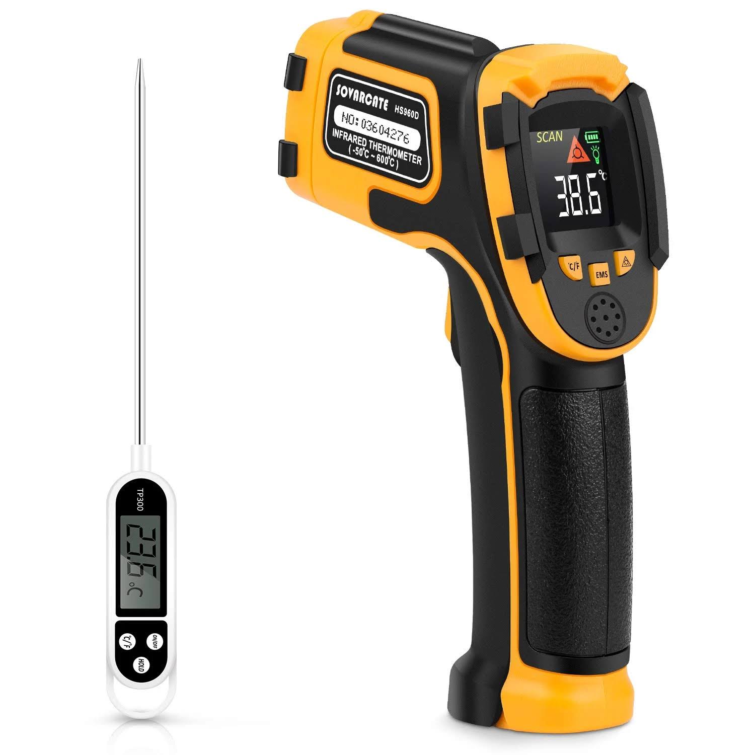 Infrared Thermometer Non-Contact Digital Laser Temperature Gun Color Display-58