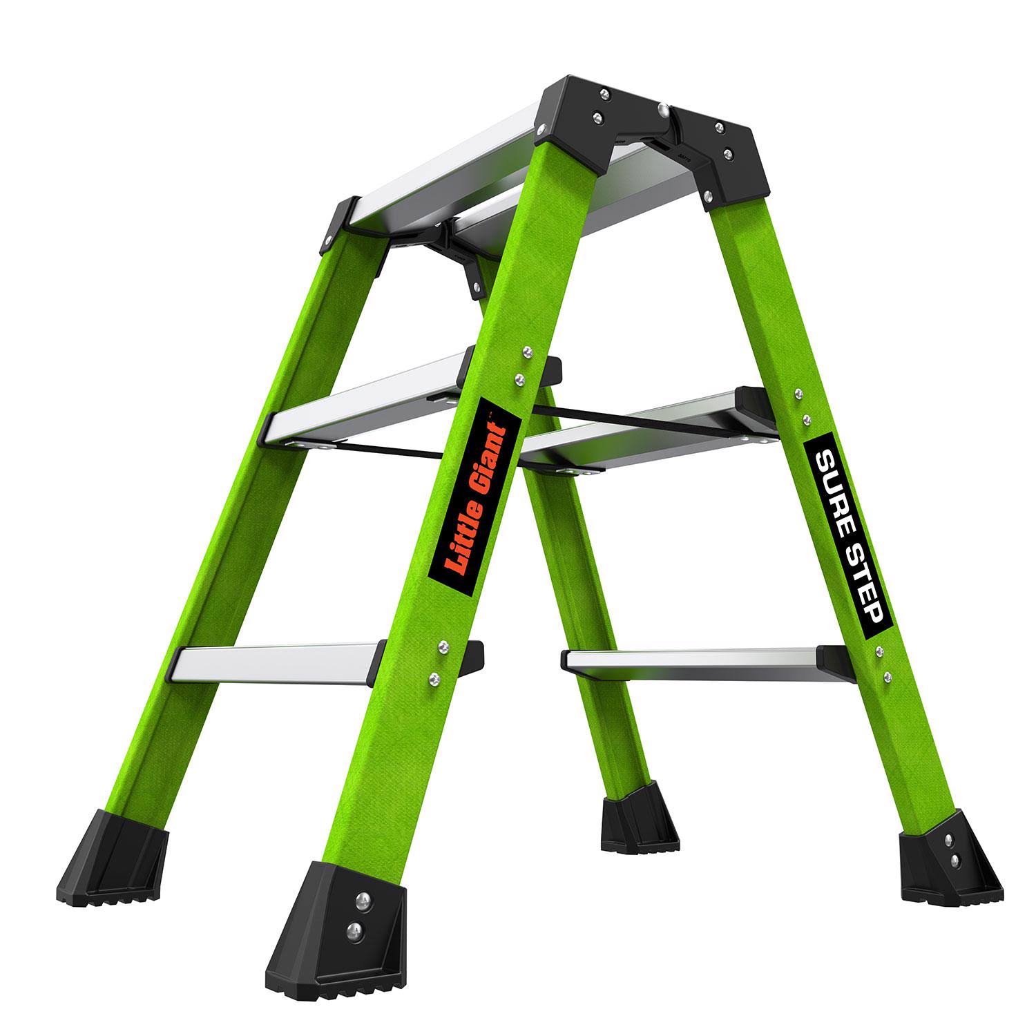 Little Giant 11953 Sure Step 3-Step Double-Sided Fiberglass Step Stool
