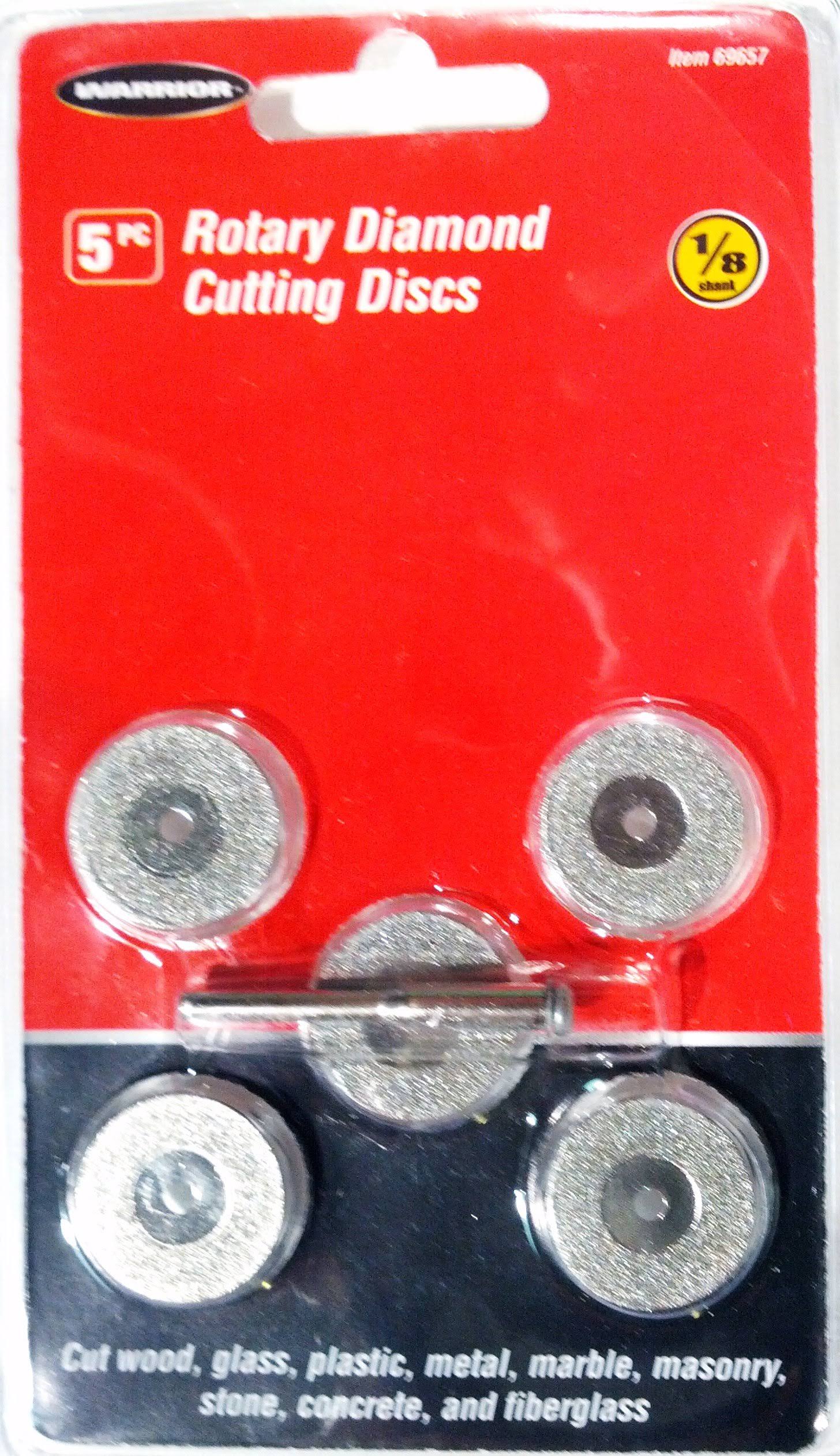 Warrior Diamond Rotary Cutting Discs 5 Pack 1/8