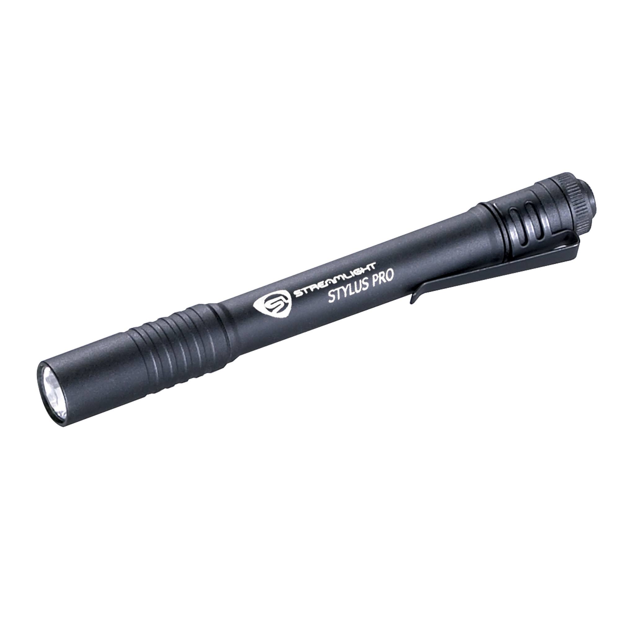 Streamlight Stylus Pro Alkaline Battery-Powered LED Pen Light- 500 MW- AAA- Anodized AluminumCasing, PolycarbonateLens- Black