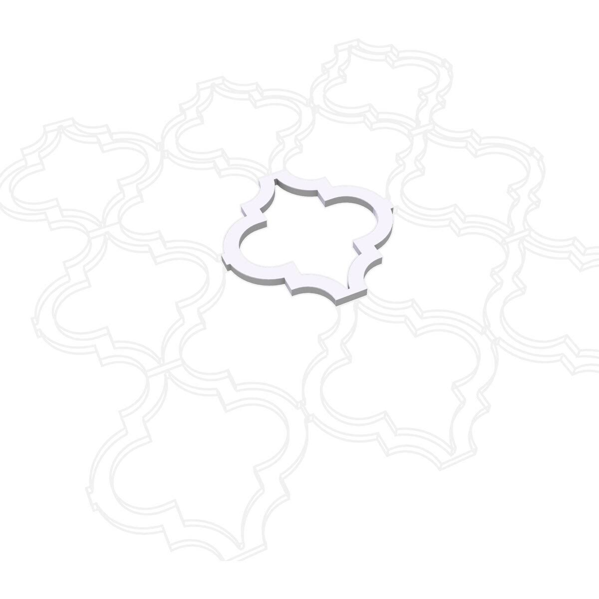 Small Marrakesh Decorative Fretwork Wall Panels in Architectural Grade PVC