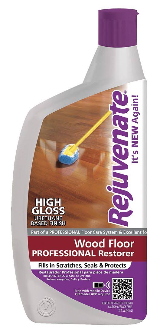 Rejuvenate High Gloss Professional Wood Floor Restorer- 32 fl oz bottle