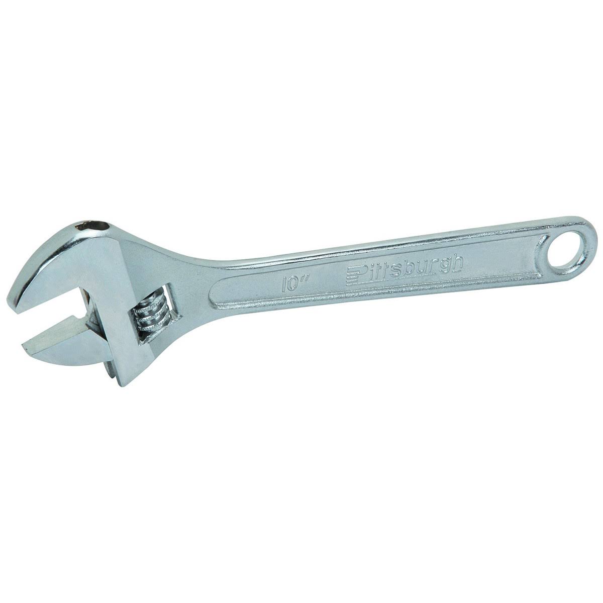 Pittsburgh 10 in. Steel Adjustable Wrench 65801