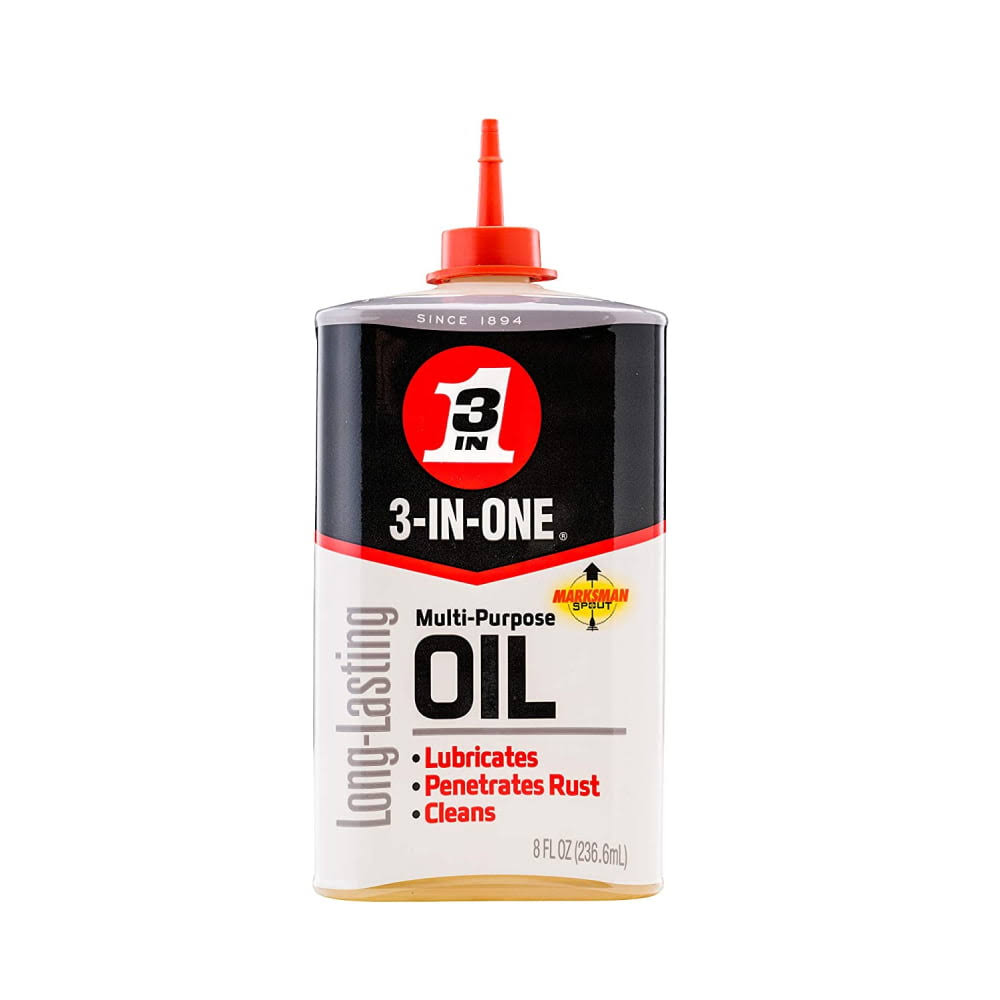 3-in-one Multi-Purpose Oil 8 oz Lubricates Penetrates Rust Cleans, 3 Pack
