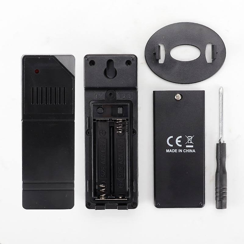 Mickcara Digital LCD Weather Station Thermometer Hygrometer with Wireless Sensor, Weather Forecast, Time Display and Black Night Light