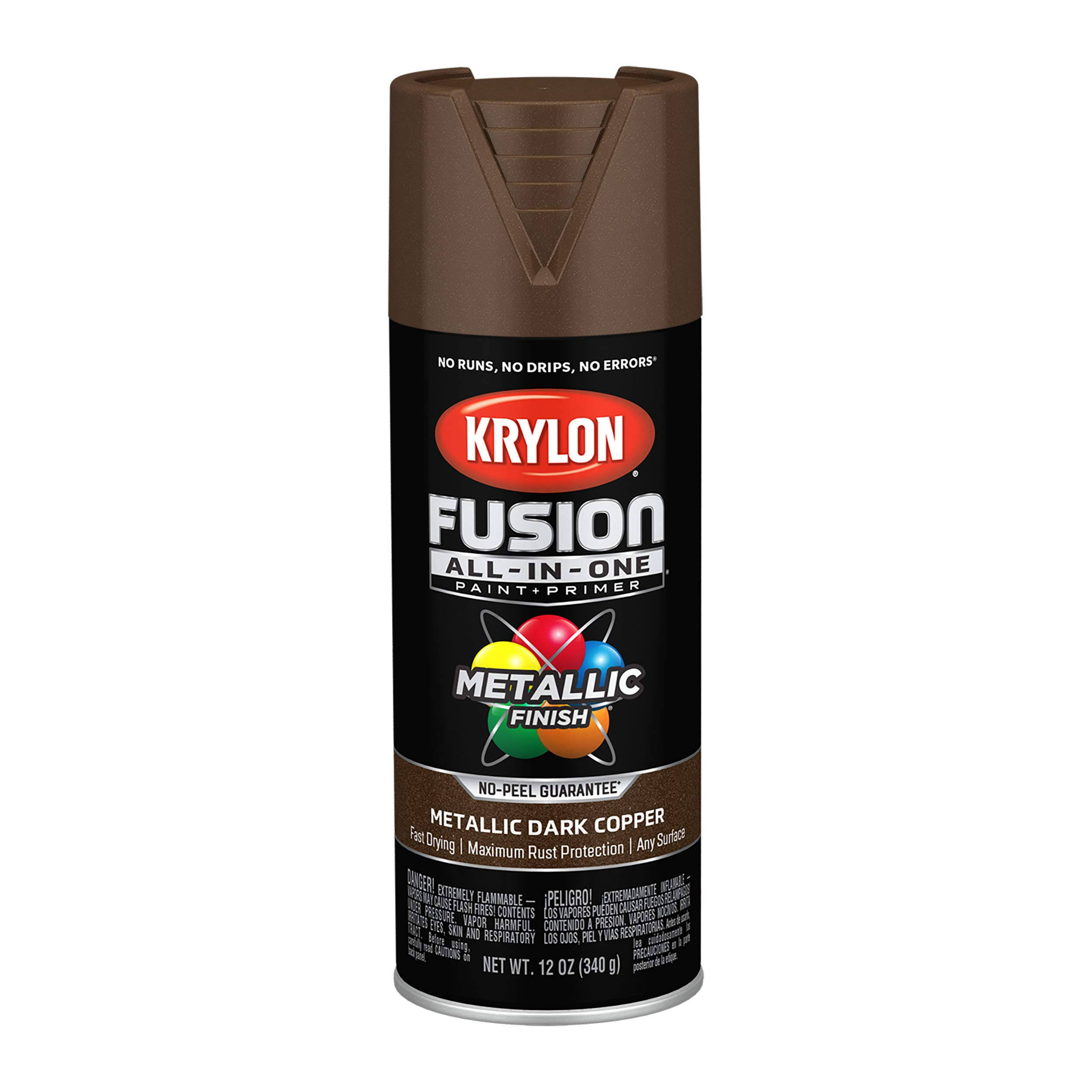 Krylon Fusion All-in-One 12 oz. Metallic Spray Paint, Dark Copper
