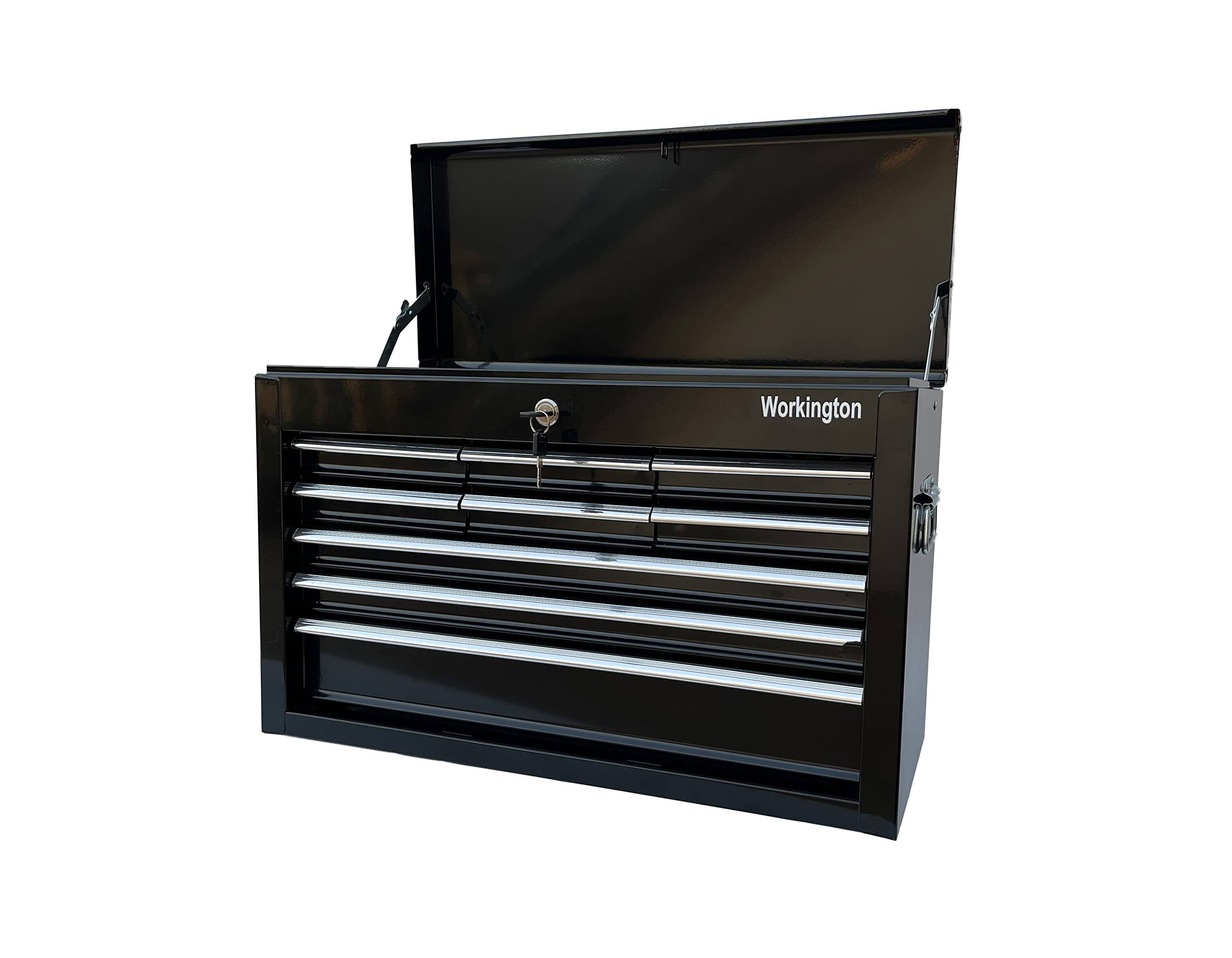 Workington Portable Metal Tool Chest with 9 Drawers, 24