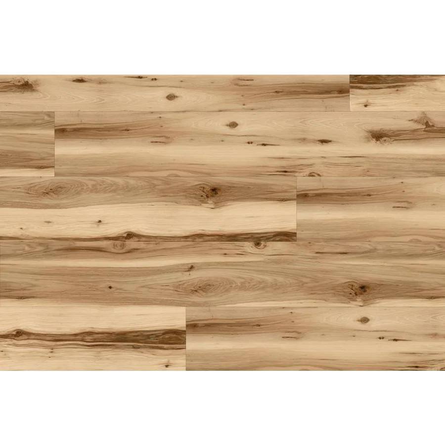 Style Selections Jamestown Hickory 12-mil x 7-in W x 48-in L Waterproof Interlocking Luxury Vinyl Plank Flooring in Brown | LWD8053RCB