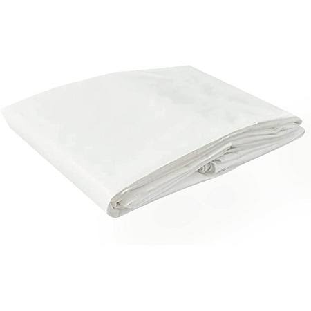 TarpsNow Waterproof Poly Tarps, 12 Mil Heavy Duty Tarp- White (10x14), Size: 10' x 14'