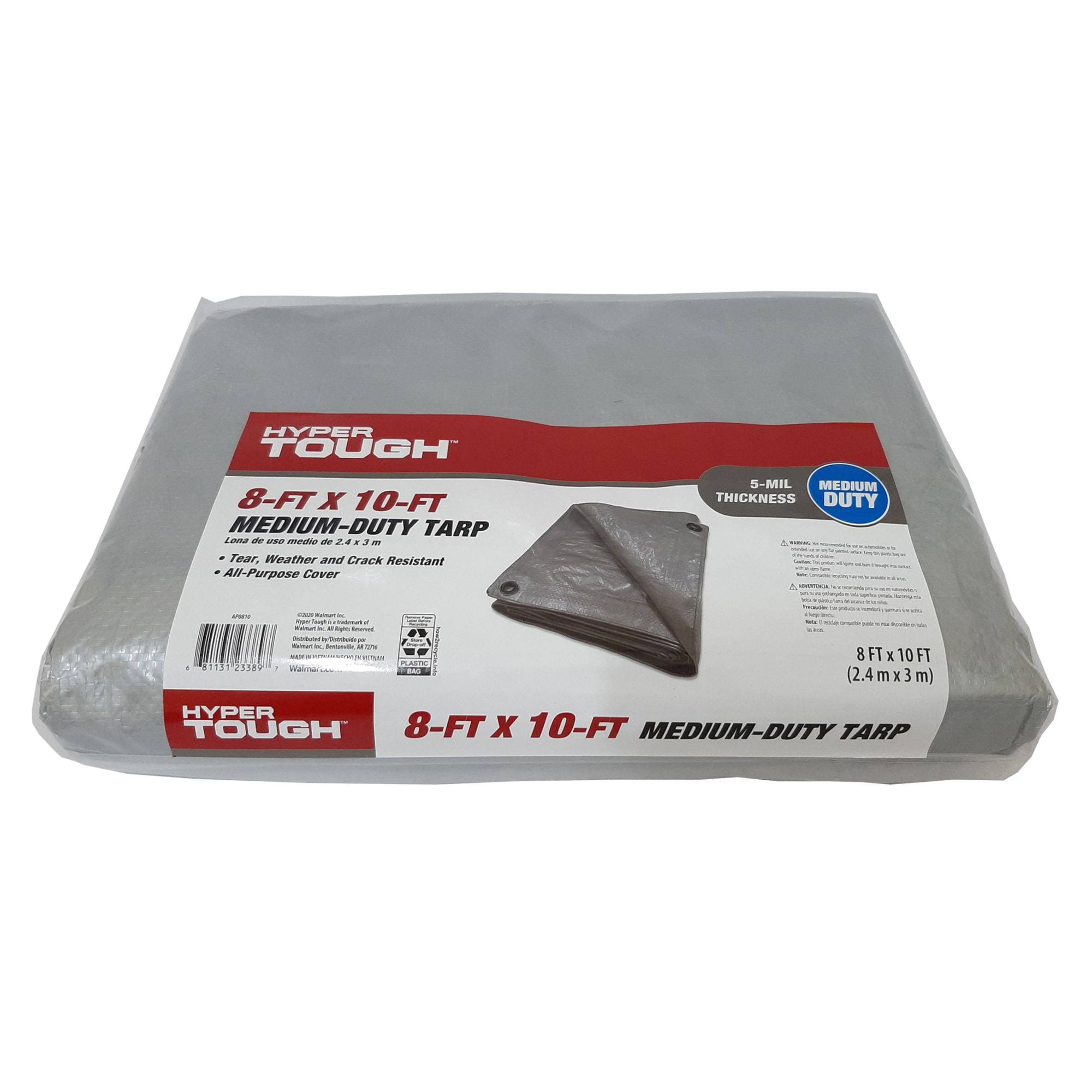 Hyper Tough Weather Resistant Medium Duty Polyethylene Tarp- 10 ft